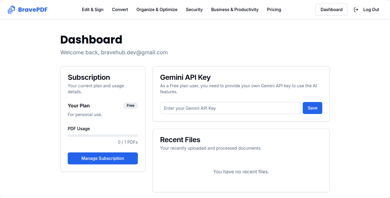 BravePDF Demo